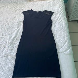 Express sweater dress. Size M. Embellished shoulders. Knee length.